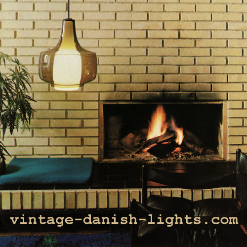 Havanna glass lamp by Kastrup-Holmegaard for Fog and Morup 1969