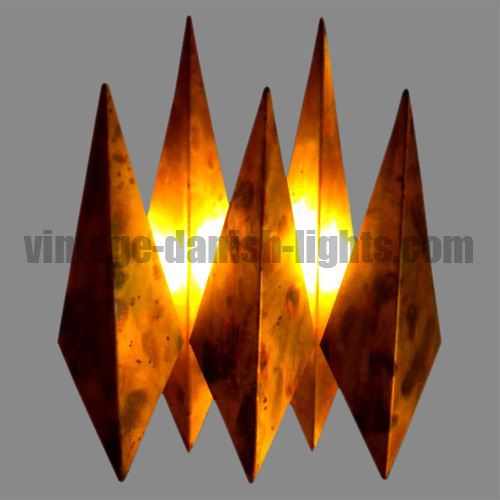 Holm Sorensen diamond-shaped metal wall light